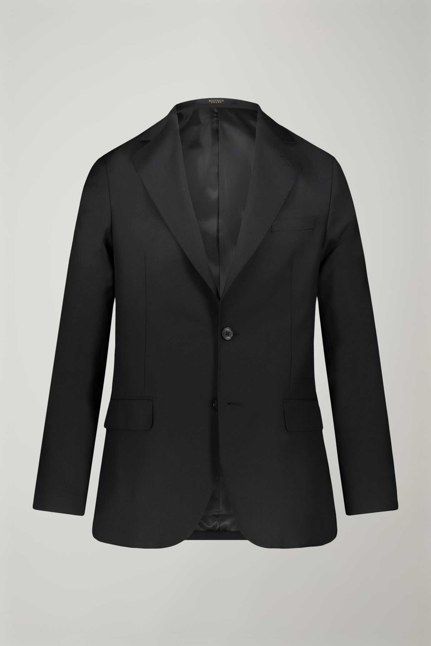 Men's single breasted suit mix size black image number 4